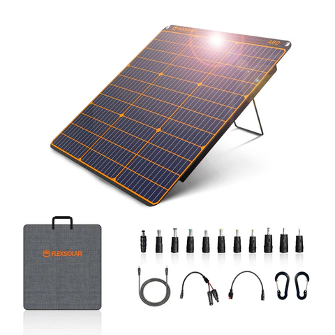 FlexSolar 60W: Tragbares Solarladegerät für Outdoor und Camping mit USB-C, QC 3.0, IP67 Wasserdichtigkeit