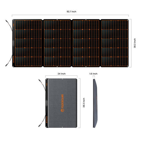 360W FlexSolar Faltbares Monokristallines Solarpanel für Powerstation - RadeMotion OnlineshopSolarenergie-Zubehör
